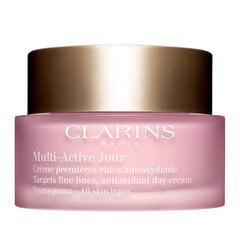 Dieninis veido kremas visų tipų odai Clarins Multi Active Jour 50 ml kaina ir informacija | Veido kremai | pigu.lt