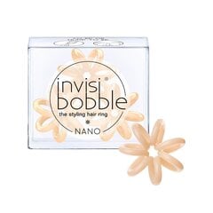 Plaukų gumytės Invisibobble Nano To Be Or Nude 3 vnt. kaina ir informacija | Plaukų aksesuarai | pigu.lt