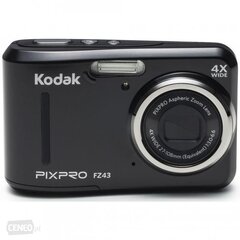 Kodak FZ43 Black цена и информация | Цифровые фотоаппараты | pigu.lt