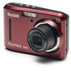 Kodak PixPro FZ43, Red цена и информация | Цифровые фотоаппараты | pigu.lt