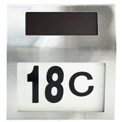 Номер дома с солнечной батареей цена и информация | Почтовые ящики, номера для дома | pigu.lt
