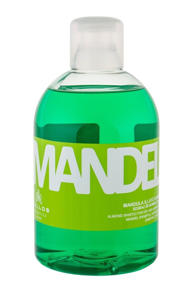 Maitinamasis plaukų šampūnas su migdolų aliejumi ir provitaminu B5 Kallos Cosmetics Mandel 1000 ml цена и информация | Šampūnai | pigu.lt