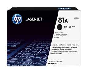 HP No.81A (CF281A), черный картридж цена и информация | Картриджи для лазерных принтеров | pigu.lt