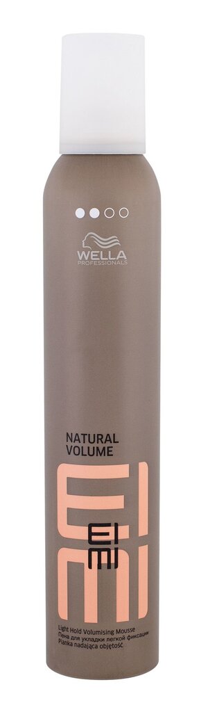 Vidutinės fiksacijos plaukų formavimo putos Wella Professionals Eimi Natural Volume 300 ml kaina ir informacija | Plaukų formavimo priemonės | pigu.lt