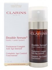 Антивозрастная сыворотка для лица Clarins Double Serum, 30 мл цена и информация | Сыворотки для лица, масла | pigu.lt