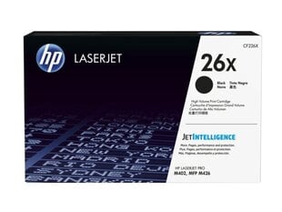 HP No.26X (CF226X), juoda kasetė kaina ir informacija | Kasetės lazeriniams spausdintuvams | pigu.lt