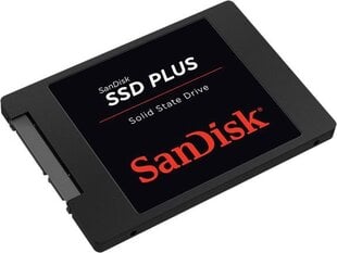 SanDisk PLUS 480GB SATA3 (SDSSDA-480G-G26) kaina ir informacija | Sandisk Kompiuterinė technika | pigu.lt