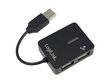 LogiLink HUB USB 2.0 4 prievadų „Smile“ – juodas UA0139 цена и информация | Adapteriai, USB šakotuvai | pigu.lt