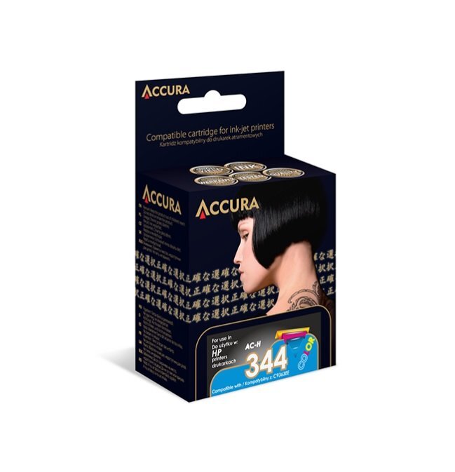 Rašalo kasetė Accura HP No. 344 (C9363EE), trijų spalvų kaina ir informacija | Kasetės rašaliniams spausdintuvams | pigu.lt