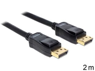 Delock DisplayPort 2.0m kaina ir informacija | Kabeliai ir laidai | pigu.lt