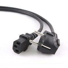 Gembird PC-186 PSU Cable 1.8m Black kaina ir informacija | Kabeliai ir laidai | pigu.lt