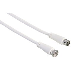 Соединительный кабель SAT Hama, разъем F - коаксиальный разъем, 1,5 м, 90дБ, белый цена и информация | Hama Кухонная техника | pigu.lt