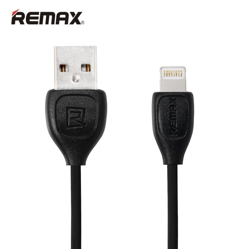 Kabelis Remax "Lightning" - USB 1M, Juodas цена и информация | Laidai telefonams | pigu.lt