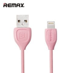 Прочный и эластичный Remax LESU Lightning на USB кабель данных и заряда, розовый, 1 м, MD818 цена и информация | Кабели для телефонов | pigu.lt