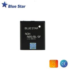 BlueStar Аккумулятор Nokia N95 N96 E65 Li-Ion 1100 mAh Аналог BL-5F цена и информация | Аккумуляторы для телефонов | pigu.lt