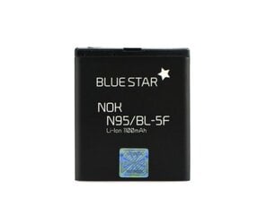 BlueStar Аккумулятор Nokia N95 N96 E65 Li-Ion 1100 mAh Аналог BL-5F цена и информация | Аккумуляторы для телефонов | pigu.lt