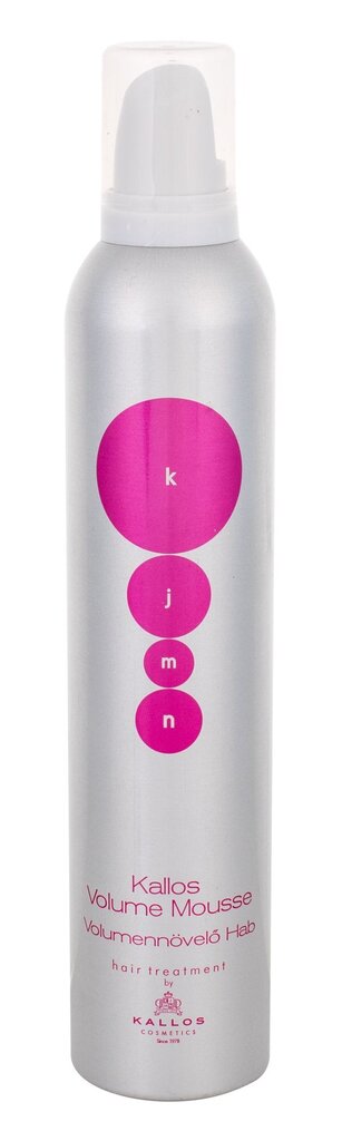 Apimties suteikiančios plaukų putos KALLOS KJMN Volume Mousse 300 ml цена и информация | Plaukų formavimo priemonės | pigu.lt