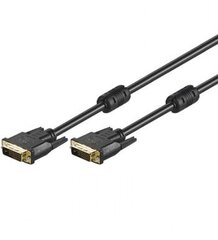 GB DVI CABLE 1.8M, DVI-D-DVI-D, DUAL-LINK 24+1 PIN цена и информация | Кабели и провода | pigu.lt