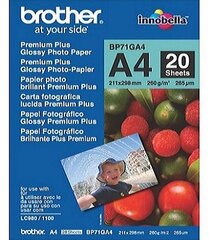 BROTHER PREM. PLUS GLOSSY PHOTO PAPER A4 kaina ir informacija | Kasetės rašaliniams spausdintuvams | pigu.lt