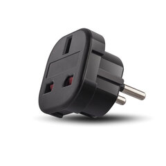 Adapteris Forever EU/UK, juodas kaina ir informacija | Adapteriai, USB šakotuvai | pigu.lt