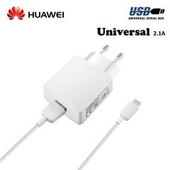 Originalus greito krovimo Huawei kroviklis 2A + 1m microUSB laidas, Baltas kaina ir informacija | Huawei Mobilieji telefonai ir jų priedai | pigu.lt