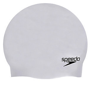 Plaukimo kepuraitė Speedo Plain Moulded, pilka kaina ir informacija | Plaukimo kepuraitės | pigu.lt