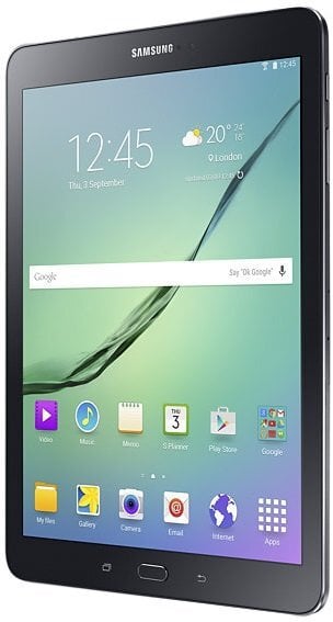 Samsung Galaxy Tab S2 (2016) T813 9.7", WiFi, Juoda цена и информация | Planšetiniai kompiuteriai | pigu.lt