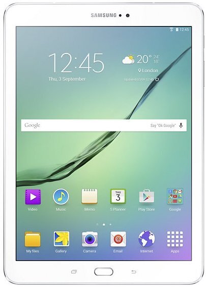 Samsung Galaxy Tab S2 (2016) T813 9.7", WiFi, Balta цена и информация | Planšetiniai kompiuteriai | pigu.lt