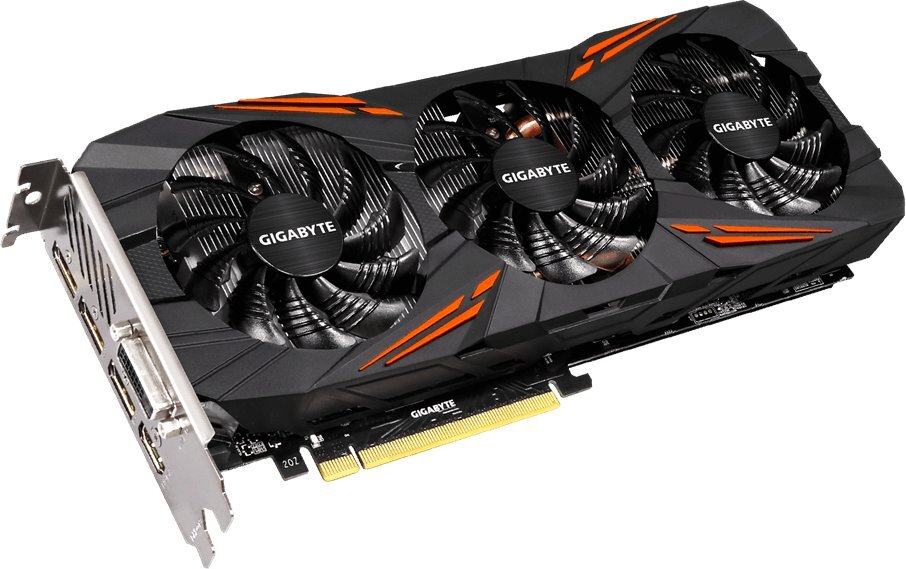 Gigabyte GeForce GTX 1070 G1 GAMING 8GB GDDR5 (256 bit) HDMI, DVI-D, 3x DP, BOX (GV-N1070G1 GAMING-8GD) kaina ir informacija | Vaizdo plokštės (GPU) | pigu.lt