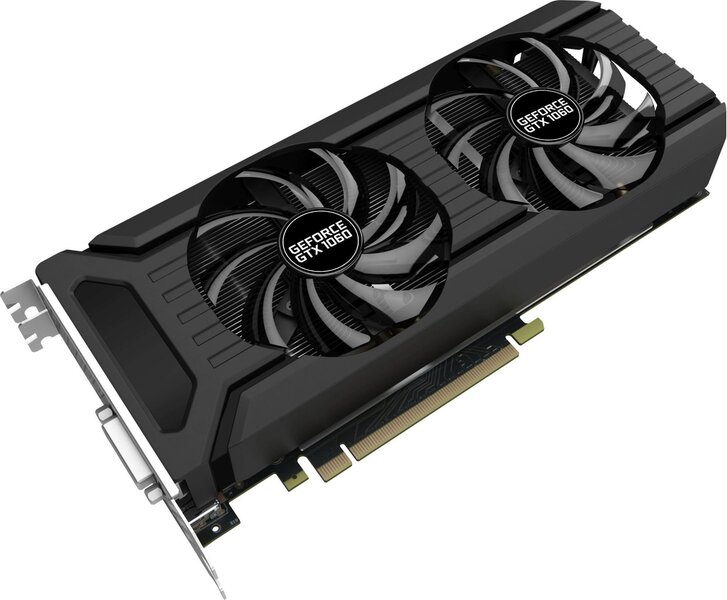 Vaizdo plokštė Palit GeForce GTX 1060 Dual 6GB GDDR5 (NE51060015J9D) kaina  | pigu.lt