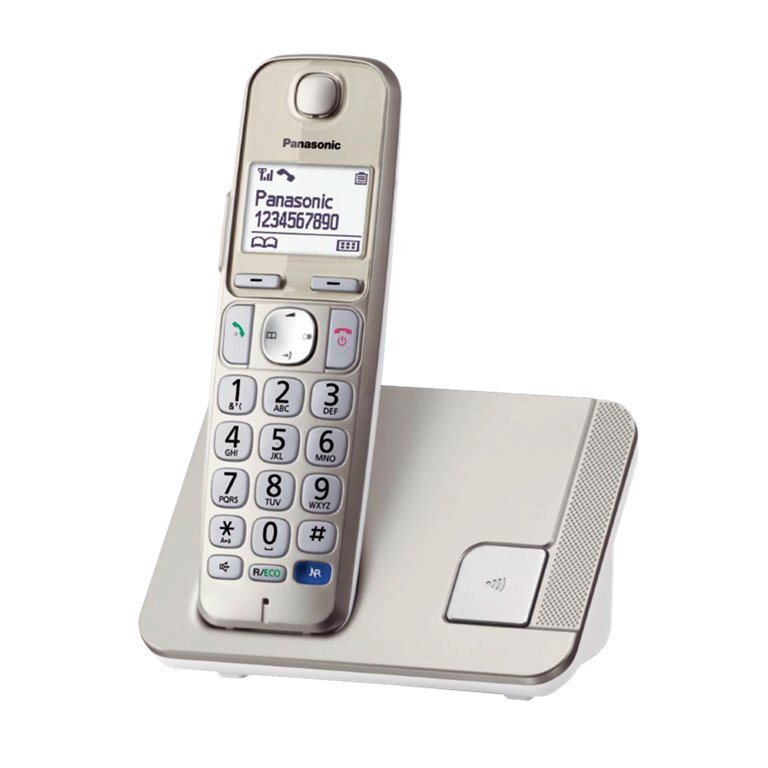 Panasonic KX-TGE210FXN, sidabrinis kaina ir informacija | Stacionarūs telefonai | pigu.lt