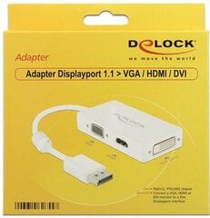 Delock 62655 kaina ir informacija | Adapteriai, USB šakotuvai | pigu.lt