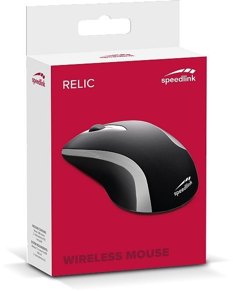 Belaidė pelė Speedlink Relic (SL-630006-BK), Juoda kaina ir informacija | Pelės | pigu.lt