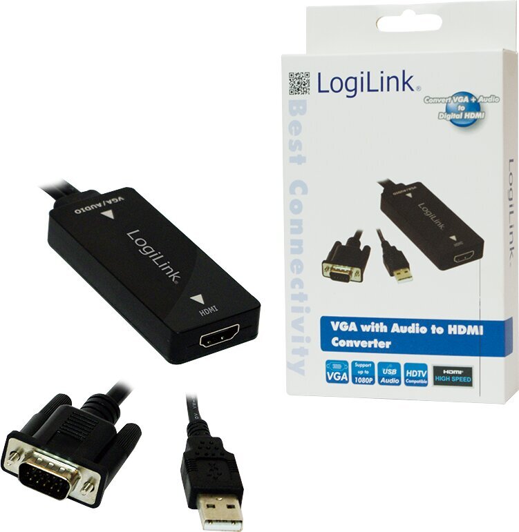 LogiLink CV0060 kaina ir informacija | Adapteriai, USB šakotuvai | pigu.lt