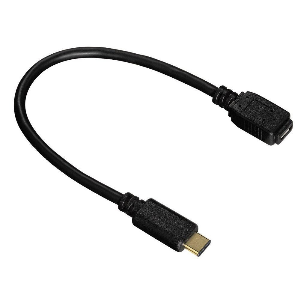 Hama, USB-C-micro USB 2.0, 0.15 m kaina ir informacija | Laidai telefonams | pigu.lt