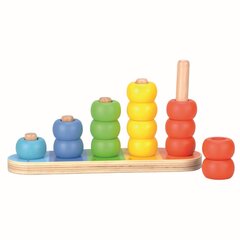 Medinis rūšiavimo žaislas Bino rutuliukai kaina ir informacija | Žaislai kūdikiams | pigu.lt