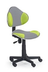 Vaikiška kėdė Halmar Flash 2, pilka/žalia kaina ir informacija | Biuro kėdės | pigu.lt