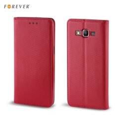Apsauginis dėklas Forever Smart Magnetic Fix Book skirtas Samsung Galaxy J5 (J510), Raudonas kaina ir informacija | Telefono dėklai | pigu.lt