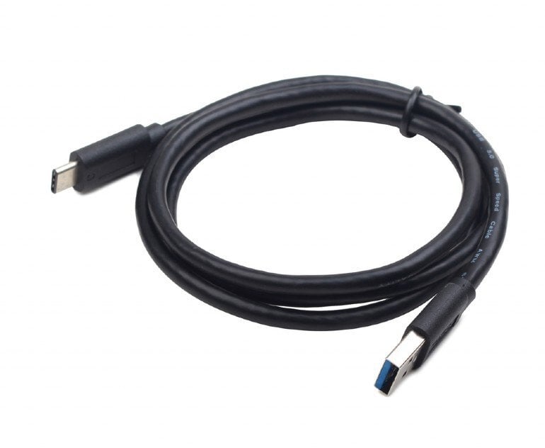 Kabelis Gembird USB 3.0, skirtas type-C (AM/CM), 1 m, juodas цена и информация | Kabeliai ir laidai | pigu.lt
