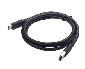 Коммуникационный кабель Gembird USB 3.0 для type-C (AM / CM), 1,8 м, черный цена и информация | Кабели и провода | pigu.lt