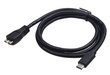 Ryšio kabelis Gembird USB 3.0, skirtas type-C (BM/CM), 1 m, juodas цена и информация | Kabeliai ir laidai | pigu.lt
