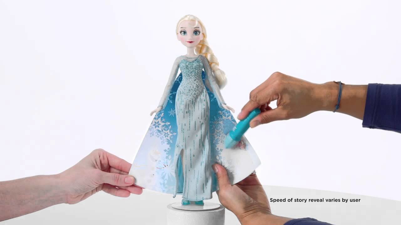 HASBRO spalvą keičianti lėlė Frozen B6700 Elsa Magical Story Cape Doll kaina ir informacija | Žaislai mergaitėms | pigu.lt