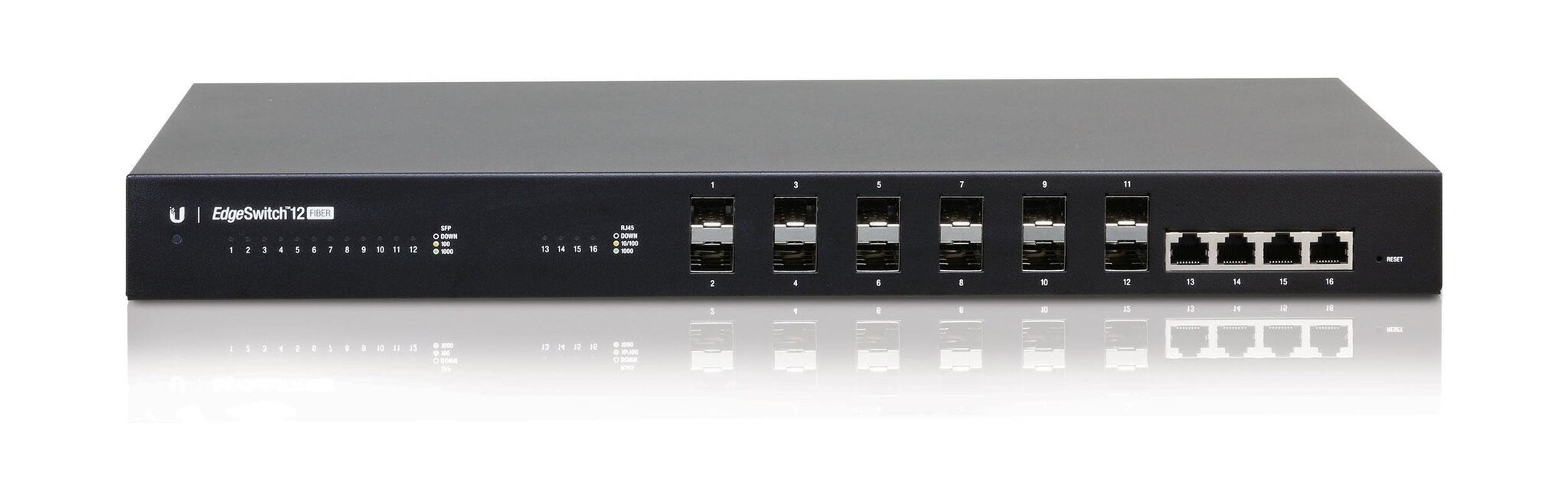 Ubiquiti EdgeSwitch Fiber 12 ports ES-12F цена и информация | Komutatoriai (Switch) | pigu.lt