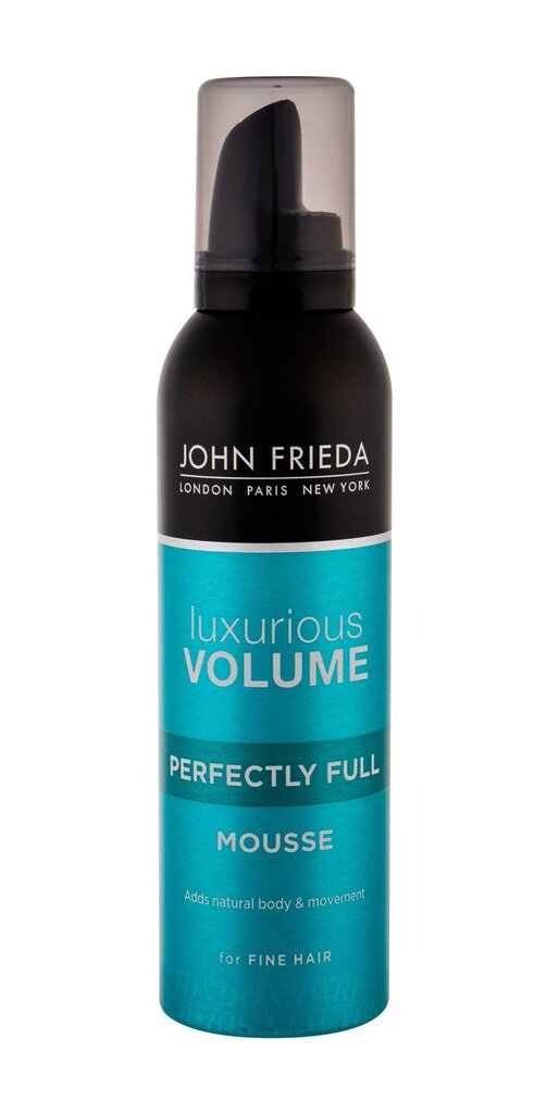 John Frieda Luxurious Volume Perfectly Full (Mousse Volume Parfait) 200 ml kaina ir informacija | Plaukų formavimo priemonės | pigu.lt