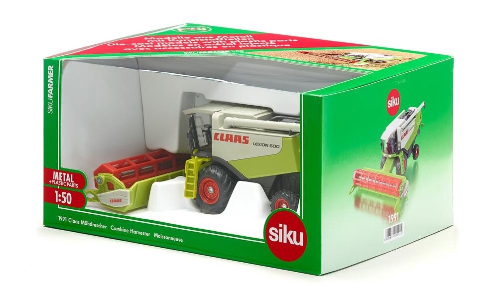 Kombainas Siku Claas Lexion 600 цена и информация | Žaislai berniukams | pigu.lt