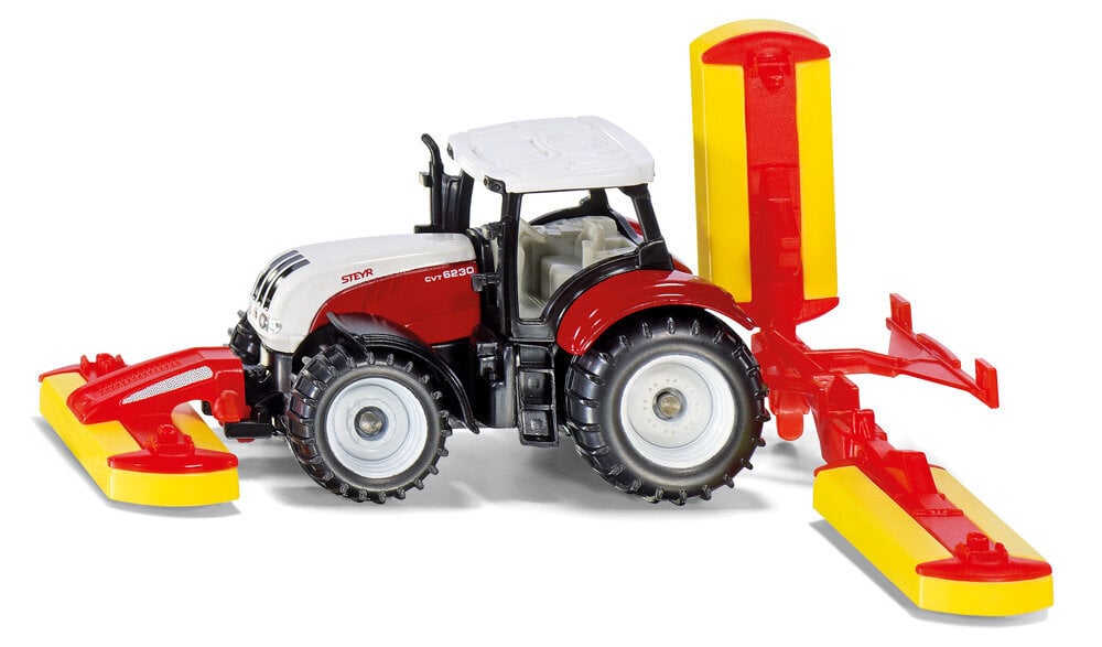Traktorius Steyr su žoliapjove Siku kaina ir informacija | Žaislai berniukams | pigu.lt