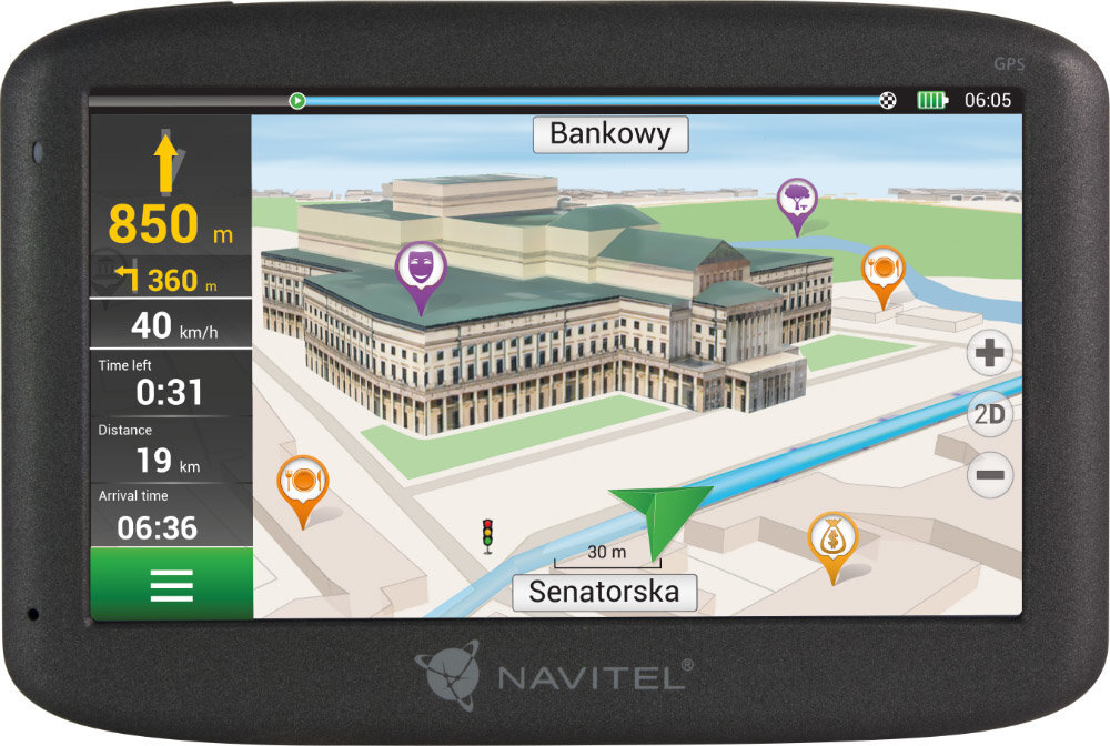 GPS imtuvas Navitel F150 kaina ir informacija | GPS navigacijos | pigu.lt