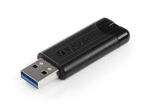 Verbatim USB DRIVE 3.0 128GB PINSTRIPE BLACK цена и информация | USB накопители | pigu.lt