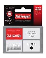 Activejet ACC-521BN (Canon CLI-521Bk), juoda kaina ir informacija | Kasetės rašaliniams spausdintuvams | pigu.lt