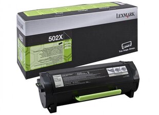 Картридж для принтера Lexmark 502XE (50F2X0E), черный цена и информация | Картриджи для лазерных принтеров | pigu.lt